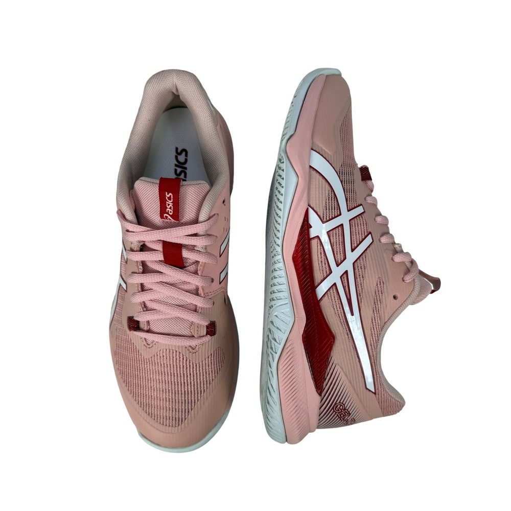 Asics Gel Tactic 12 Volleyball Shoes Womens 7 Frosted Rose White 1072A070